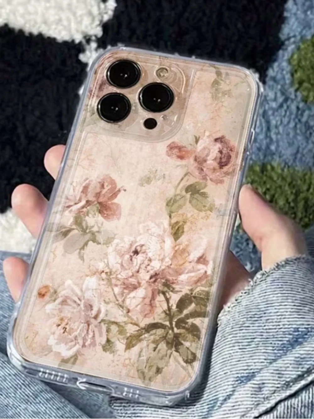 iPhone 17 Case NWT Floral Clear Protective Phone Case - Blush Rose